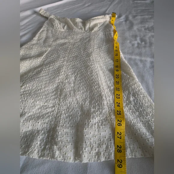 Nwt Free People Berry Kiss Mini Dress Cream Eyelet Off Shoulder Coquette Coastal - Picture 12 of 16